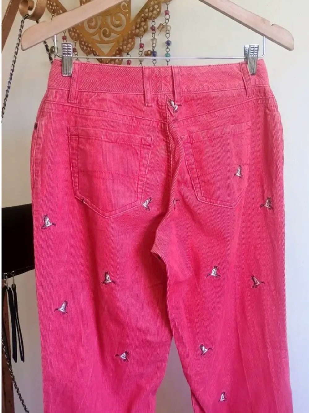Pants L.L.Bean petite pants Stretch Corduroy Straight Leg Pants - Mallard - Picture 11 of 11